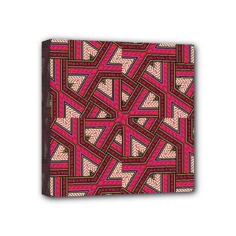Digital Raspberry Pink Colorful Mini Canvas 4  X 4  by Nexatart