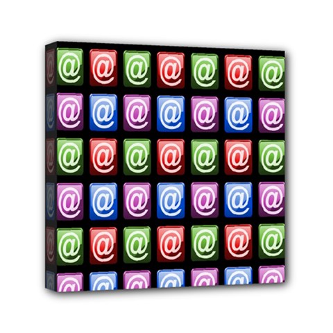 Email At Internet Computer Web Mini Canvas 6  X 6  by Nexatart