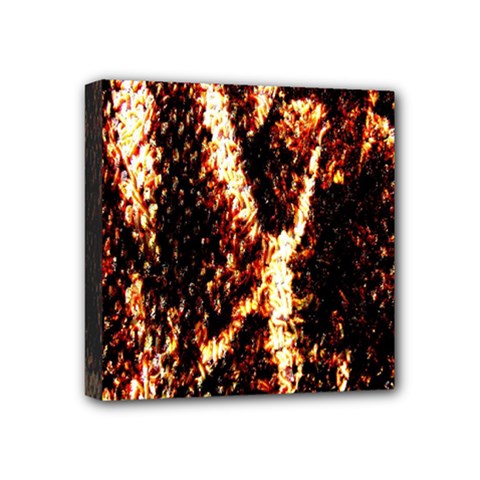 Fabric Yikes Texture Mini Canvas 4  X 4  by Nexatart
