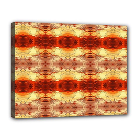 Fabric Design Pattern Color Canvas 14  X 11  by Nexatart