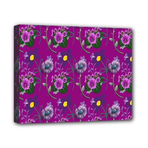 Flower Pattern Canvas 10  X 8  by Nexatart