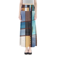 Glass Facade Colorful Architecture Maxi Skirts by Nexatart