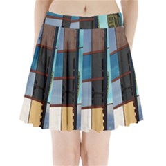Glass Facade Colorful Architecture Pleated Mini Skirt by Nexatart