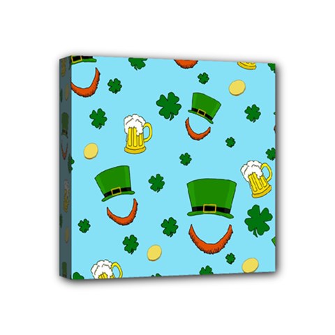 St  Patrick s Day Pattern Mini Canvas 4  X 4  by Valentinaart