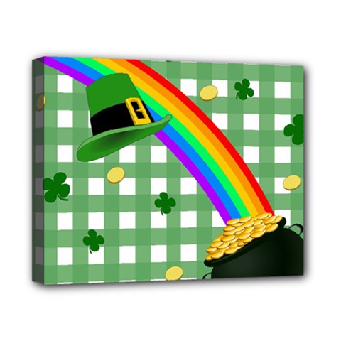 St  Patrick s Day Rainbow Canvas 10  X 8  by Valentinaart