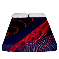 Fractal Fractal Art Digital Art Fitted Sheet (queen Size) by Nexatart
