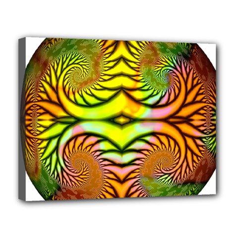 Fractals Ball About Abstract Canvas 14  X 11  by Nexatart