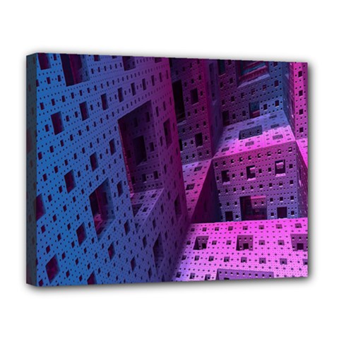 Fractals Geometry Graphic Canvas 14  X 11  by Nexatart