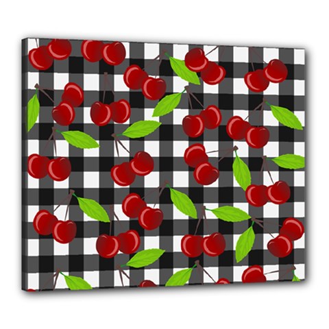 Cherry Kingdom  Canvas 24  X 20  by Valentinaart