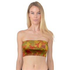 Orange Autumn Bandeau Top by Valentinaart