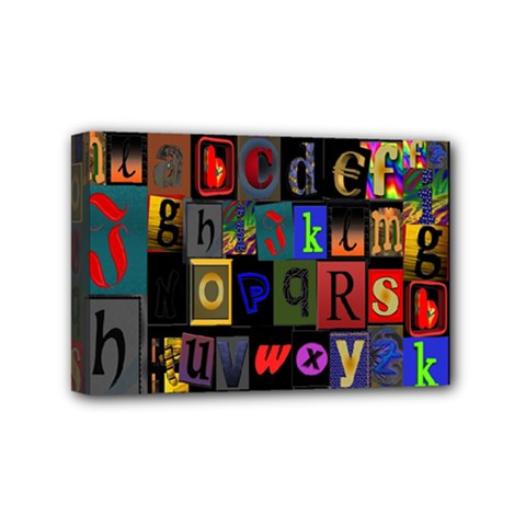 Letters A Abc Alphabet Literacy Mini Canvas 6  X 4  by Nexatart