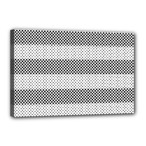 Pattern Half Tone Canvas 18  X 12  by Nexatart
