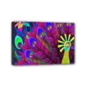 Peacock Abstract Digital Art Mini Canvas 6  x 4  View1