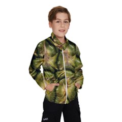 Pineapple Fruit Close Up Macro Wind Breaker (kids) by Nexatart