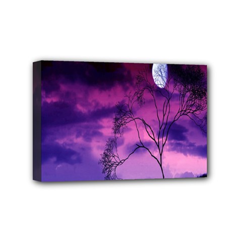 Purple Sky Mini Canvas 6  X 4  by Nexatart