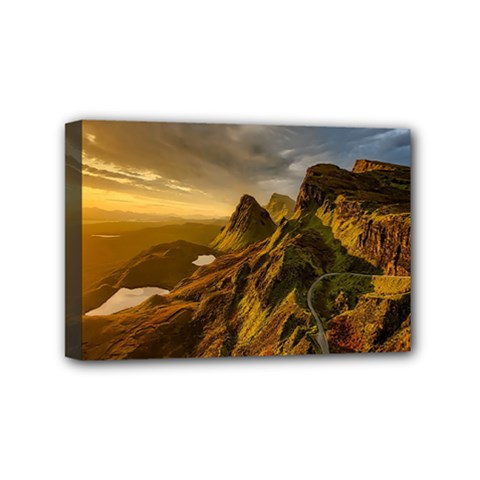 Scotland Landscape Scenic Mountains Mini Canvas 6  X 4  by Nexatart