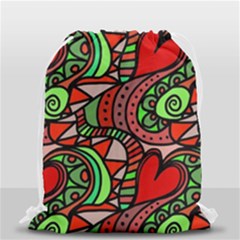 Seamless Tile Background Abstract Drawstring Bag (small) by Nexatart
