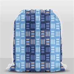 Textile Structure Texture Grid Drawstring Bag (small) by Nexatart