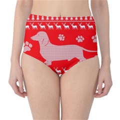 Ugly X Mas Design High-waist Bikini Bottoms by Nexatart