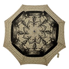 Vintage Music Sheet Crown Song Hook Handle Umbrellas (small) by Nexatart