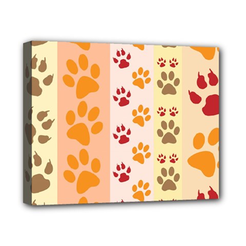 Paw Print Paw Prints Fun Background Canvas 10  X 8  by Amaryn4rt