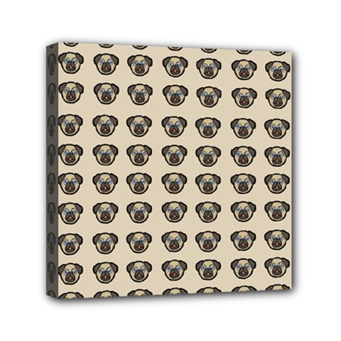 Puppy Dog Pug Pup Graphic Mini Canvas 6  X 6  by Amaryn4rt