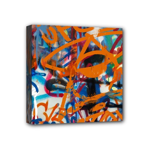 Background Graffiti Grunge Mini Canvas 4  X 4  by Amaryn4rt