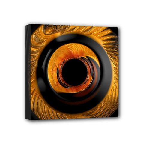 Fractal Mathematics Abstract Mini Canvas 4  X 4  by Amaryn4rt