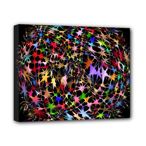 Network Integration Intertwined Canvas 10  X 8  by Amaryn4rt
