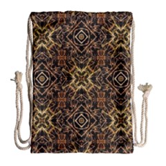 Tribal Geometric Print Drawstring Bag (large) by dflcprints