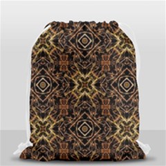 Tribal Geometric Print Drawstring Bag (small) by dflcprints