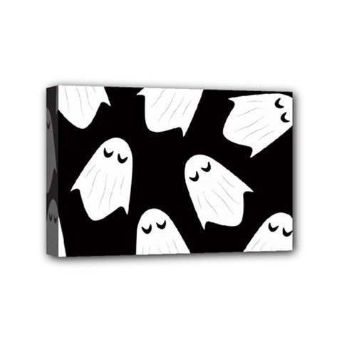 Ghost Halloween Pattern Mini Canvas 6  X 4  by Amaryn4rt