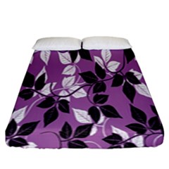 Floral Pattern Background Fitted Sheet (king Size) by Amaryn4rt