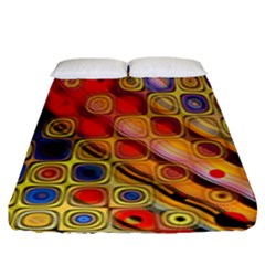 Background Texture Pattern Fitted Sheet (king Size) by Amaryn4rt