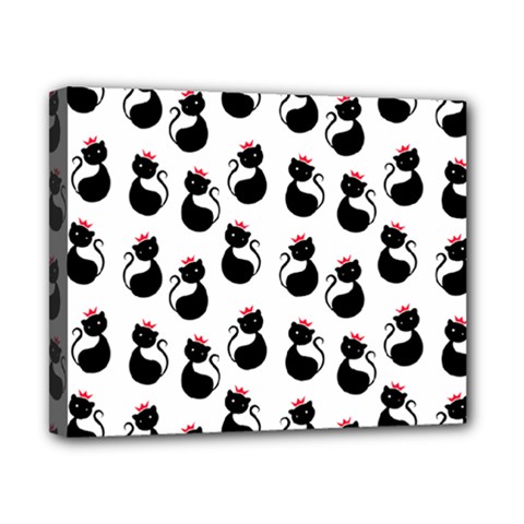 Cat Seamless Animal Pattern Canvas 10  X 8  by Amaryn4rt