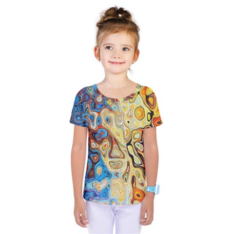 Background Structure Absstrakt Color Texture Kids  One Piece Tee by Amaryn4rt