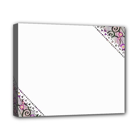 Floral Ornament Baby Girl Design Canvas 10  X 8  by Amaryn4rt