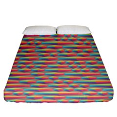 Background Abstract Colorful Fitted Sheet (king Size) by Amaryn4rt