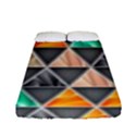 Abstract Geometric Triangle Shape Fitted Sheet (Full/ Double Size) View1