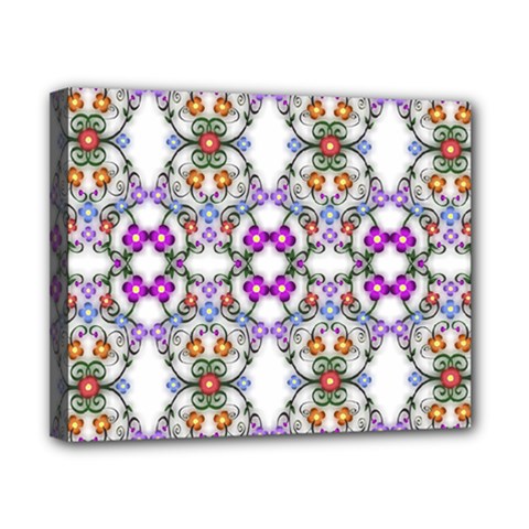 Floral Ornament Baby Girl Design Canvas 10  X 8  by Amaryn4rt