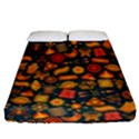 Pattern Background Ethnic Tribal Fitted Sheet (Queen Size) View1