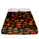Pattern Background Ethnic Tribal Fitted Sheet (King Size) View1