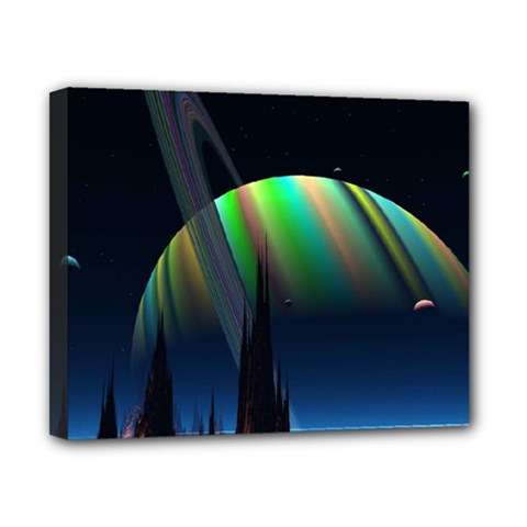 Planets In Space Stars Canvas 10  X 8  by Amaryn4rt