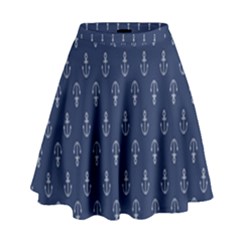 Anchor Pattern High Waist Skirt by Amaryn4rt