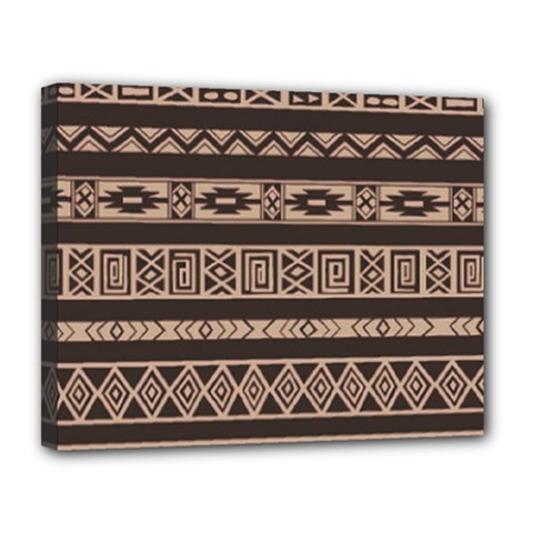 Ethnic Pattern Vector Canvas 14  X 11  by Amaryn4rt