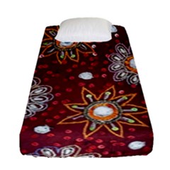 India Traditional Fabric Fitted Sheet (single Size) by Amaryn4rt