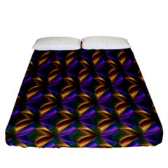 Seamless Prismatic Line Art Pattern Fitted Sheet (california King Size) by Amaryn4rt
