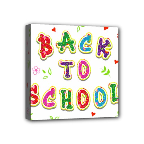 Back To School Mini Canvas 4  X 4  by Amaryn4rt