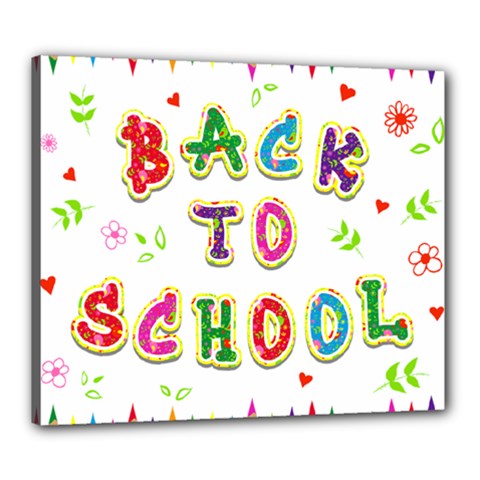 Back To School Canvas 24  X 20  by Amaryn4rt