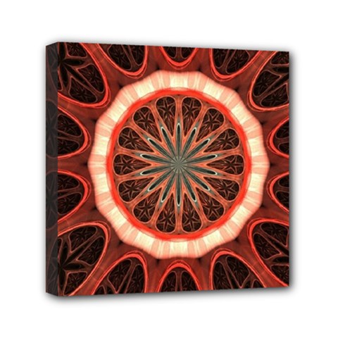Circle Pattern Mini Canvas 6  X 6  by Amaryn4rt